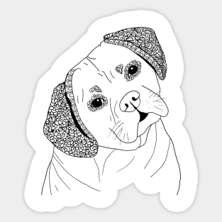 Puggle Dog Sticker